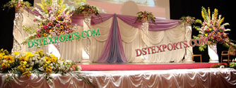 WEDDING STAGE CRYSTAL FIBER PILLARS