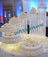 WEDDING CAKE TABLE CRYSTAL DECORS