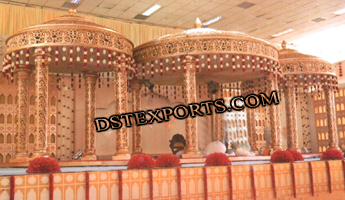 ROYAL INDIAN WEDDING GOLD MANDAP