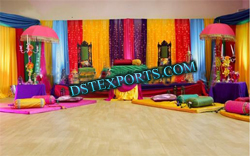 PUNJABI MEHANDI STAGE SET