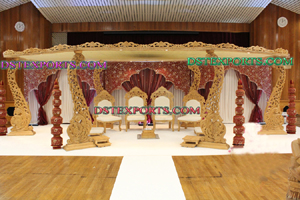 WEDDING WOODEN CARVED MANDAP SET