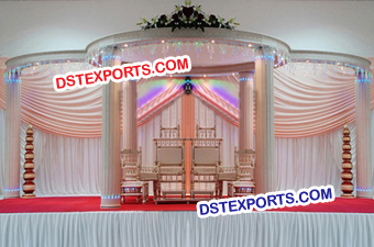 Latest Wedding White Mandap Set