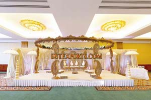 WEDDING WOODEN CARVED AMBI MANDAP