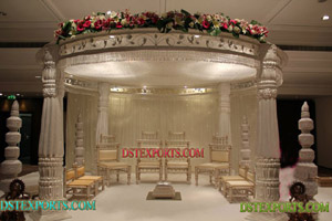 WEDDING WHITE ROYAL MANDAP SET