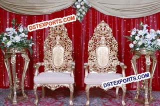 Muslim Wedding Heavy Carving Chairs For Wedding