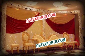 Asian Wedding Stylish Gold Furniture For Wedding