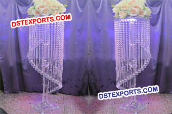 Latest Wedding Crystal Asileway Pillars