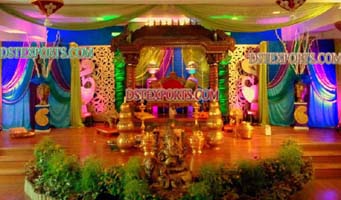 WEDDING STAGE BACKDROP DECORATION