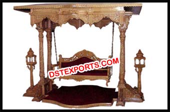 Royal Indian Wedding Wooden Swing