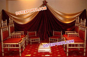 Indian Wedding Mandap Chairs Set