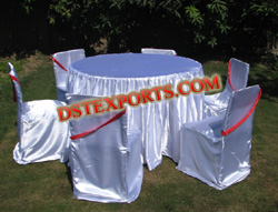 LYCRA CHAIR COVERS AND TABLE CLOTHES