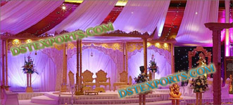 WEDDING TWIN WOODEN MANDAP