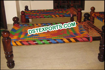 Punjabi Theem Decor Charpai