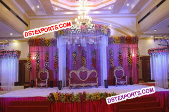 Indian Wedding Hanging Crystal Mandap For Sale