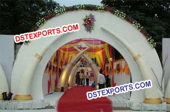 Indian Wedding Elephant Trunk Pillars