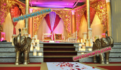 WEDDING GOLDEN CARVED WOODEN BACKDROP PANELS