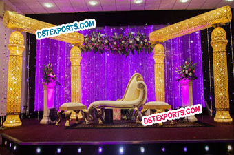 Asian Wedding Royal Crown Wedding Stage