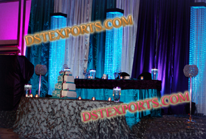 WEDDING DECORATED CRYSTAL PILLARS