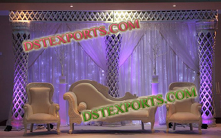 WEDDING HALF MOON CRYSTAL STAGE