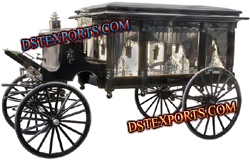 ROYAL BLACK FUNERAL HORSE BUGGY