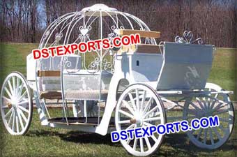 Nigerian Wedding White Cinderalla Carriage