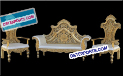 Royal Asain Wedding Gold Furniture Set