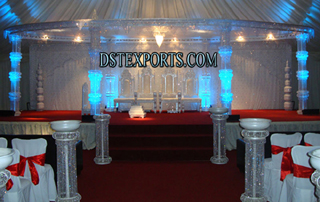 Latest Wedding Silver Crystal Mandaps