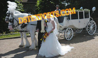 Wedding White Covered Carriages