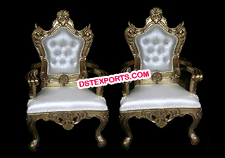 Asian Wedding Gold Metal Chairs