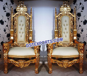 Royal Wedding Gold Chairs