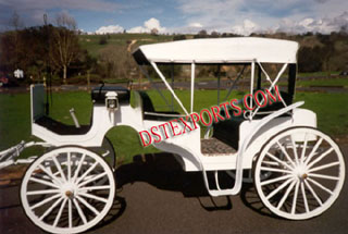 Wedding White Victoria Carriage