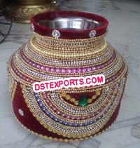 Indian Wedding Decorated Hand Made Pots/Matkas