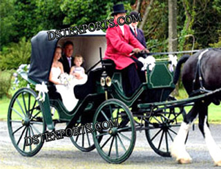 Black Victoria Horse Carriage