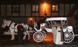 Night Wedding Covered Carriage