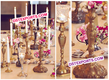 Wedding Decor Brass Candlabras