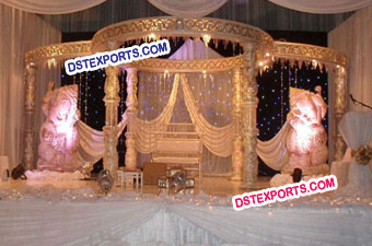 Indian Wedding Crystal Ganesha Mandap