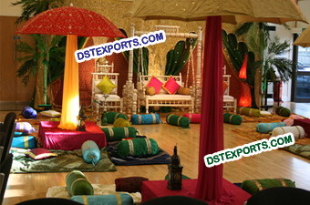 Muslim Wedding Sangeet Function Stage Set