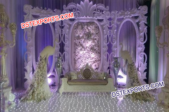 Wedding Stage With Designer Backdrop Frames