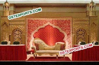 Indian Wedding Rajwada Style Stage Decorations