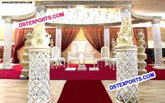 Latest Style Wedding Crystal Mandap Stage Dec