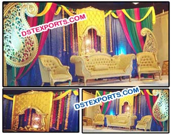 Designer Wedding Mehandi Stage Decorations