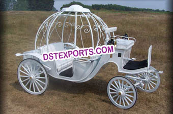 Beautiful Wedding White Mini Cinderella Carriage