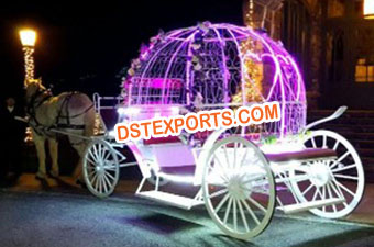 Wedding Lighted Cinderella Horse Carriage