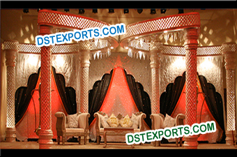 Majestic Fiber Crystal Pillars Butterfly Stage Set