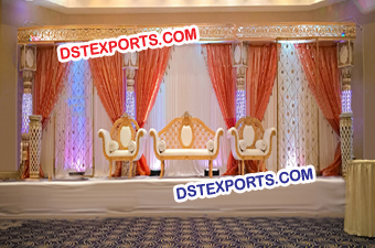 Haveli Wedding Stage Decorations