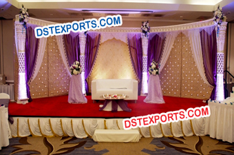 Fiber Crystal Reception Decor For Vivah