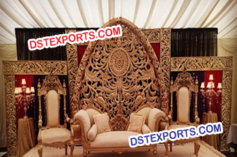 Fiber Heavy Carving Panels Stage Set