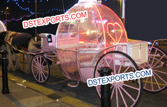 Wedding Pink Punmpkin Cinderella Carriage