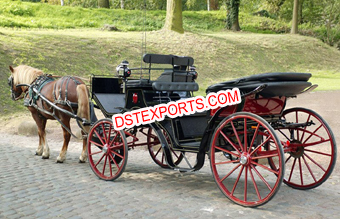 Royal Wedding Black Horse Carriage