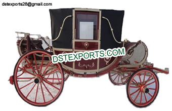 Elegant Covered Horse Drawn Buggy